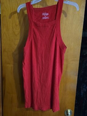 Galaxy By Harvic- Red G-Unit Style Ribbed Tank Top, Mens 5XL